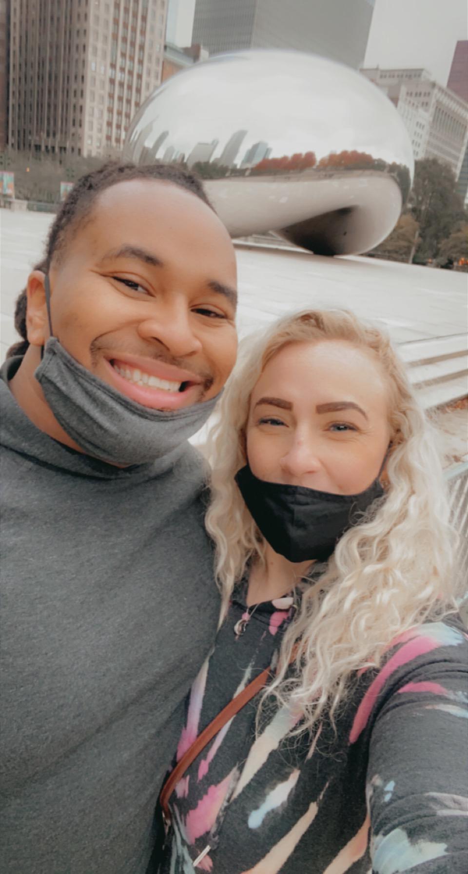 The first trip we took to Chicago at the bean (even though it was closed due to covid!).