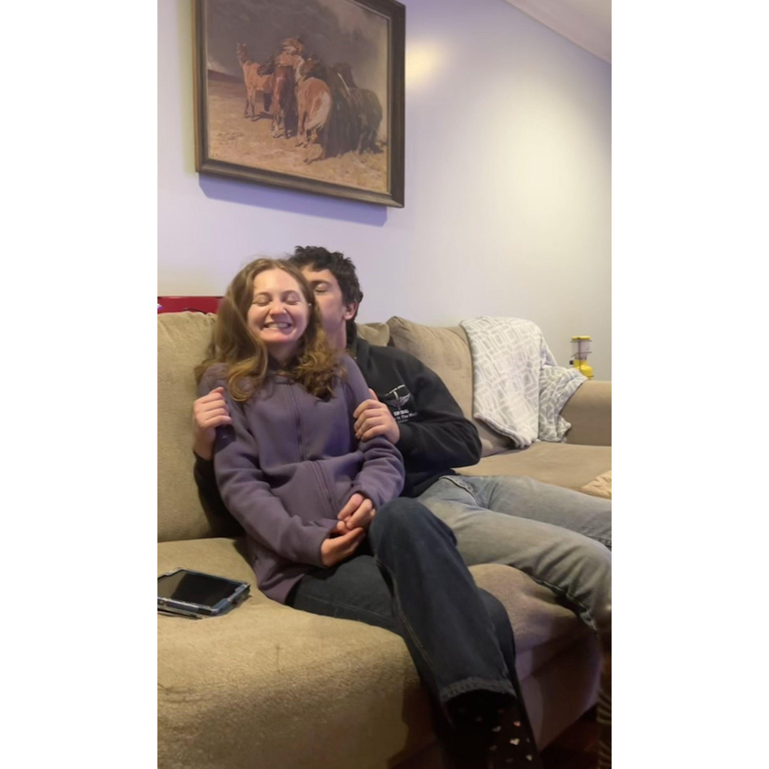 very excited because we just got engaged!