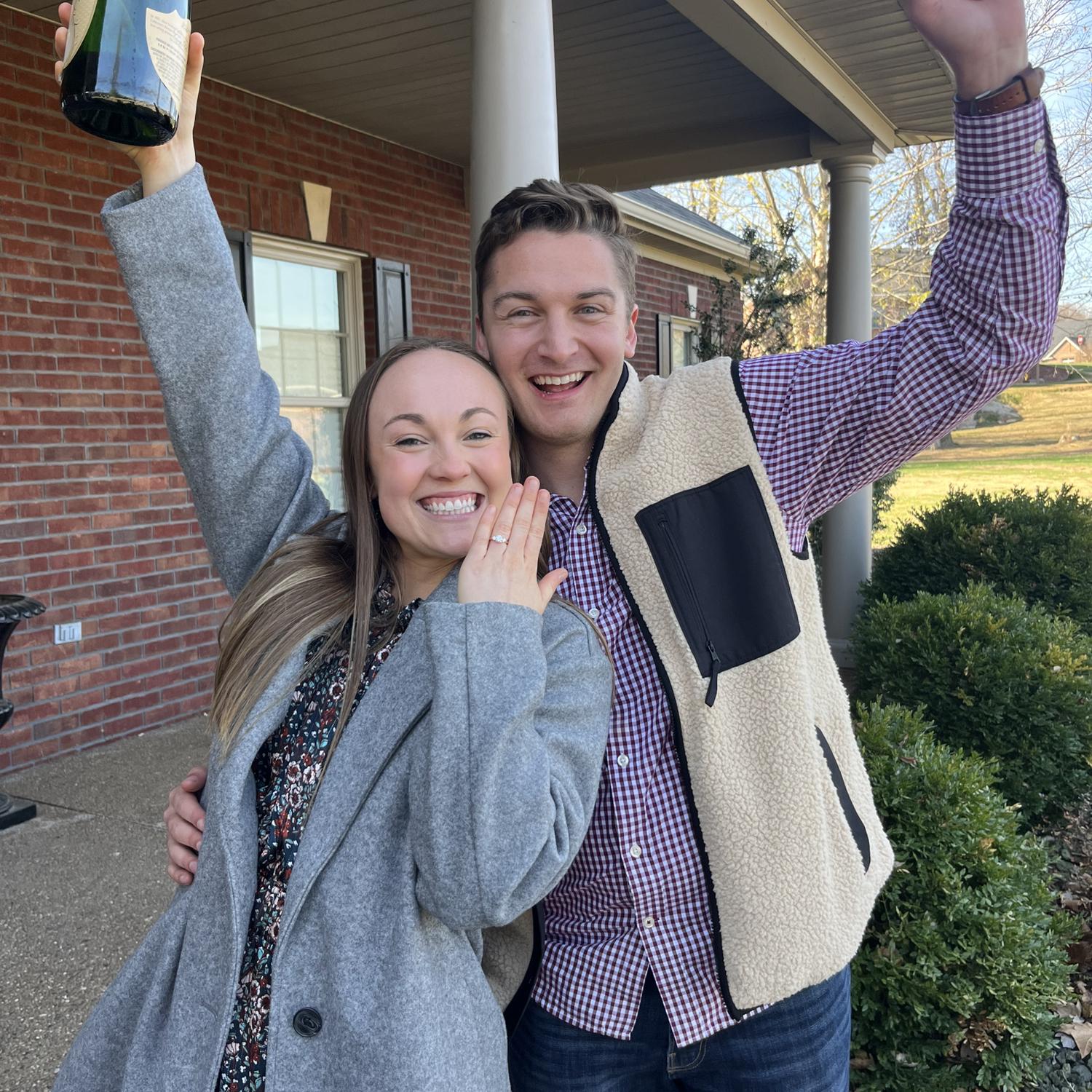 Josh proposed on 11/25/23 at Holly’s childhood home in Owensboro, KY