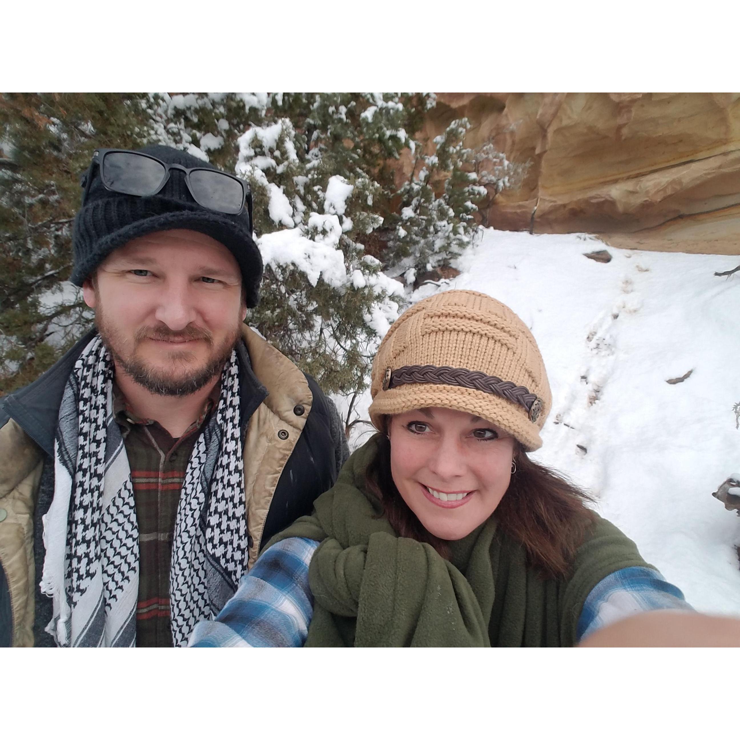 Winter hiking, my favorite!
