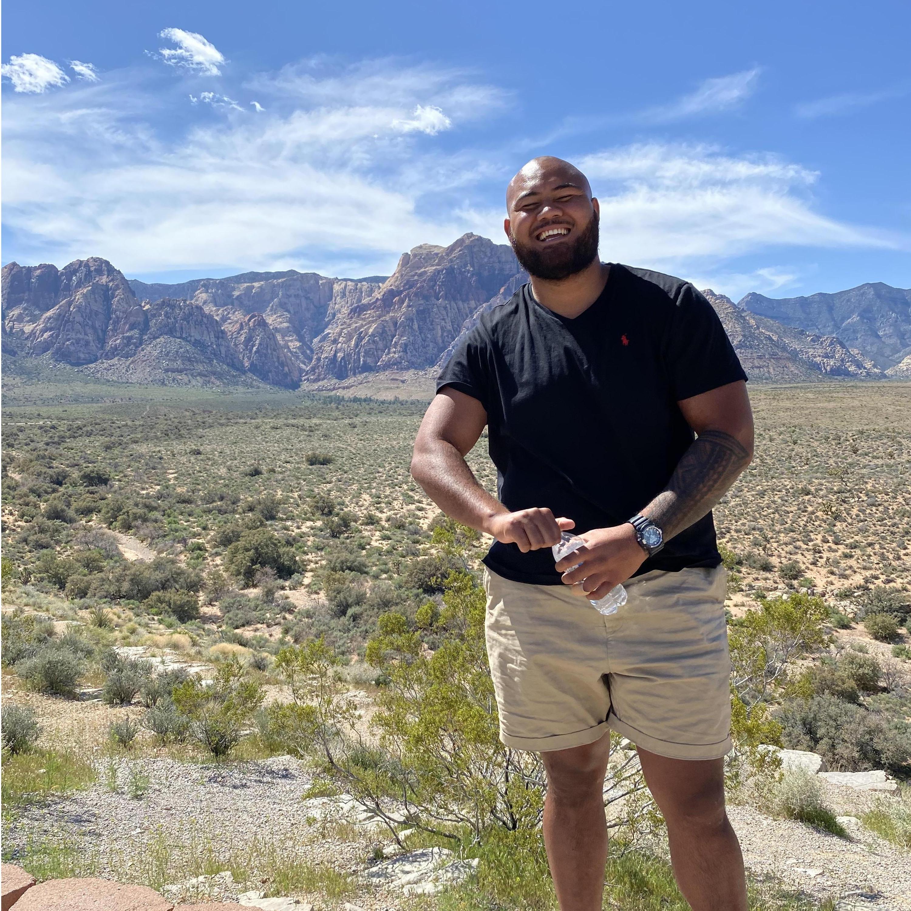 We went to Red Rock on our first date and this is the first photo on my phone of Patrick.