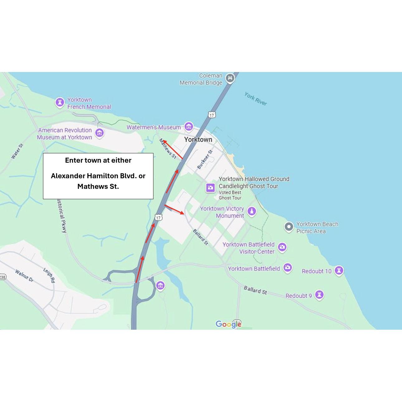 Town Entrance to avoid traffic