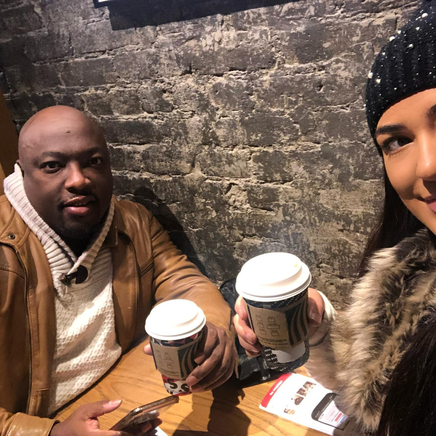 Drinking Starbucks in New York