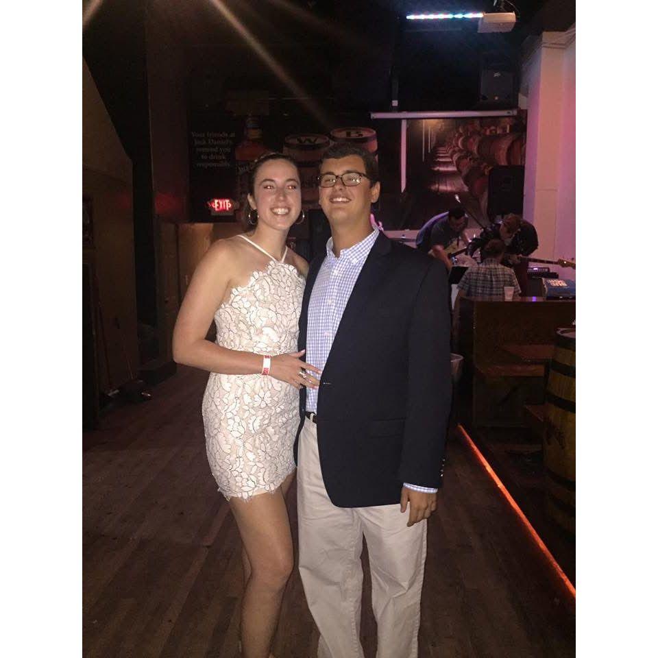 2016 Our first college date night, at Whiskey Bent