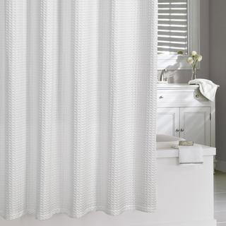 Honeycomb Waffle Shower Curtain