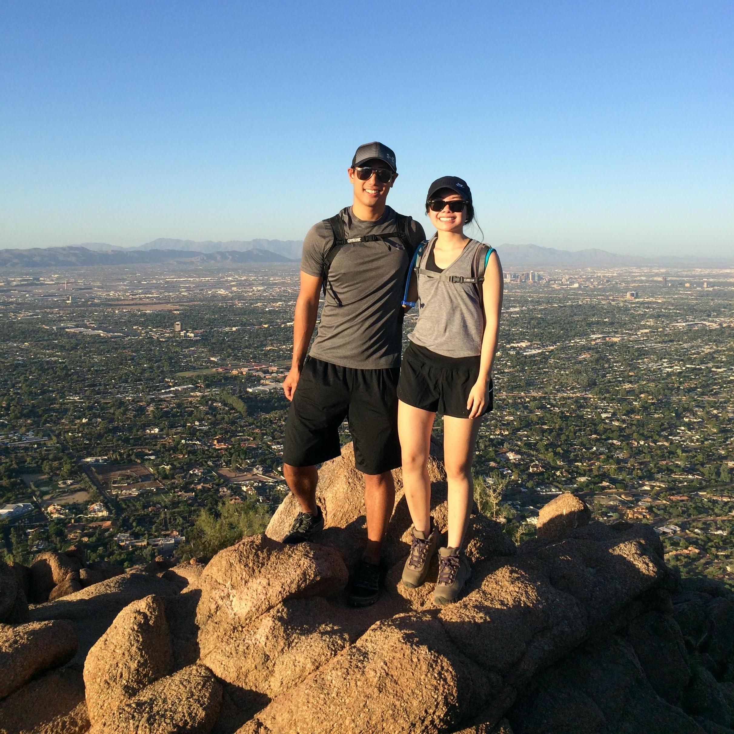 One of our first hikes together