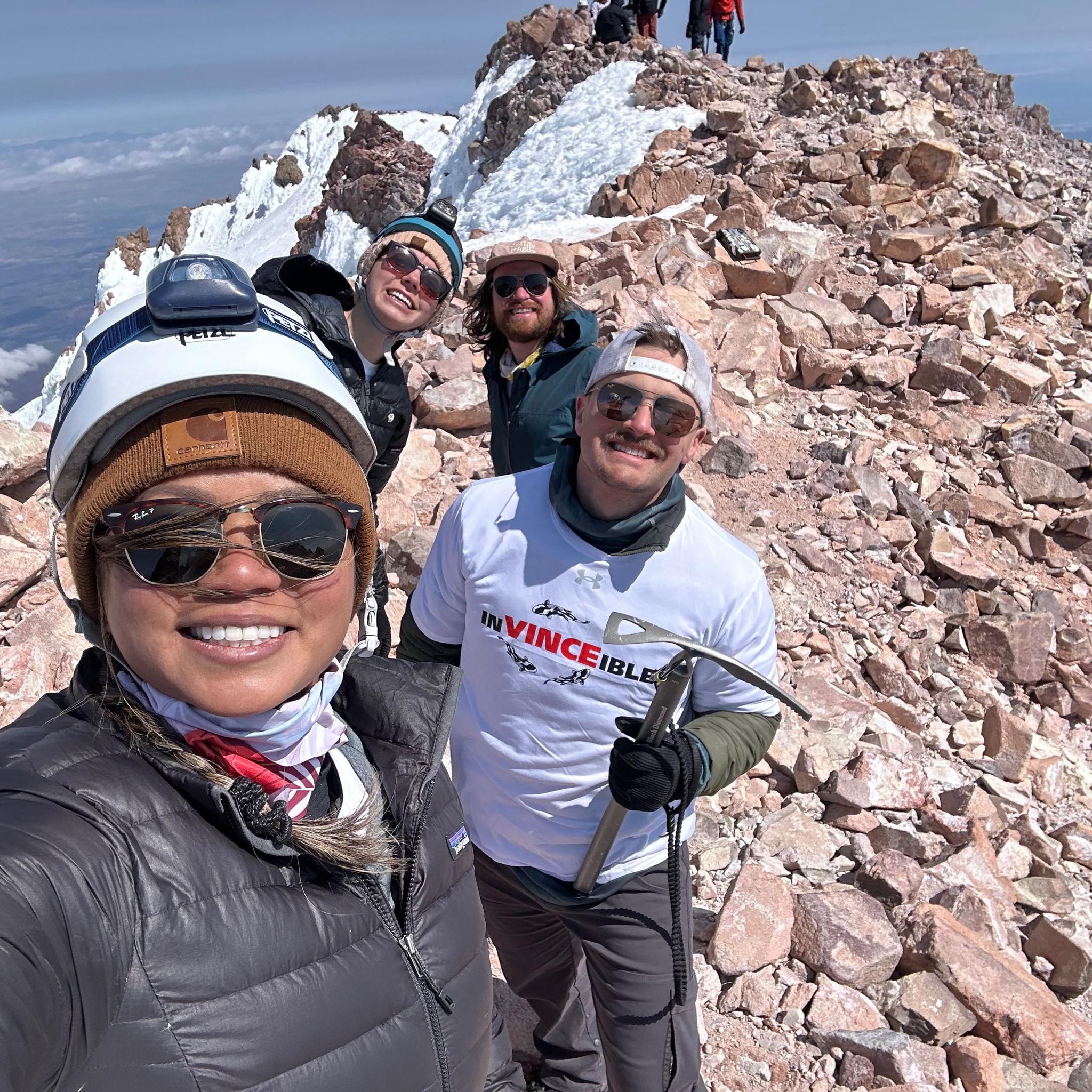 Climbing Shasta in honor of Vince, Lydia's brother