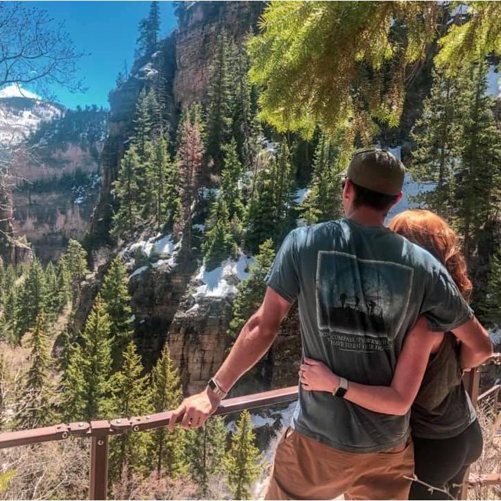 Our first hike together.
Hanging Lake Trail in Colorado.