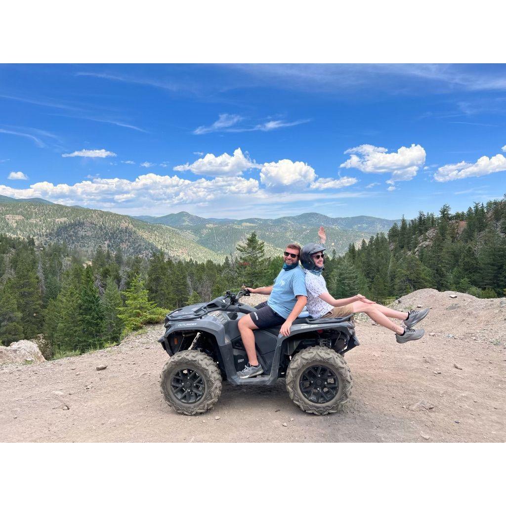 During our trip to CO... We drove ATVs through the Rocky Mountains