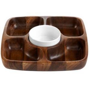 The Cellar - Acacia Wood 5 Section Tray, Created for Macy's