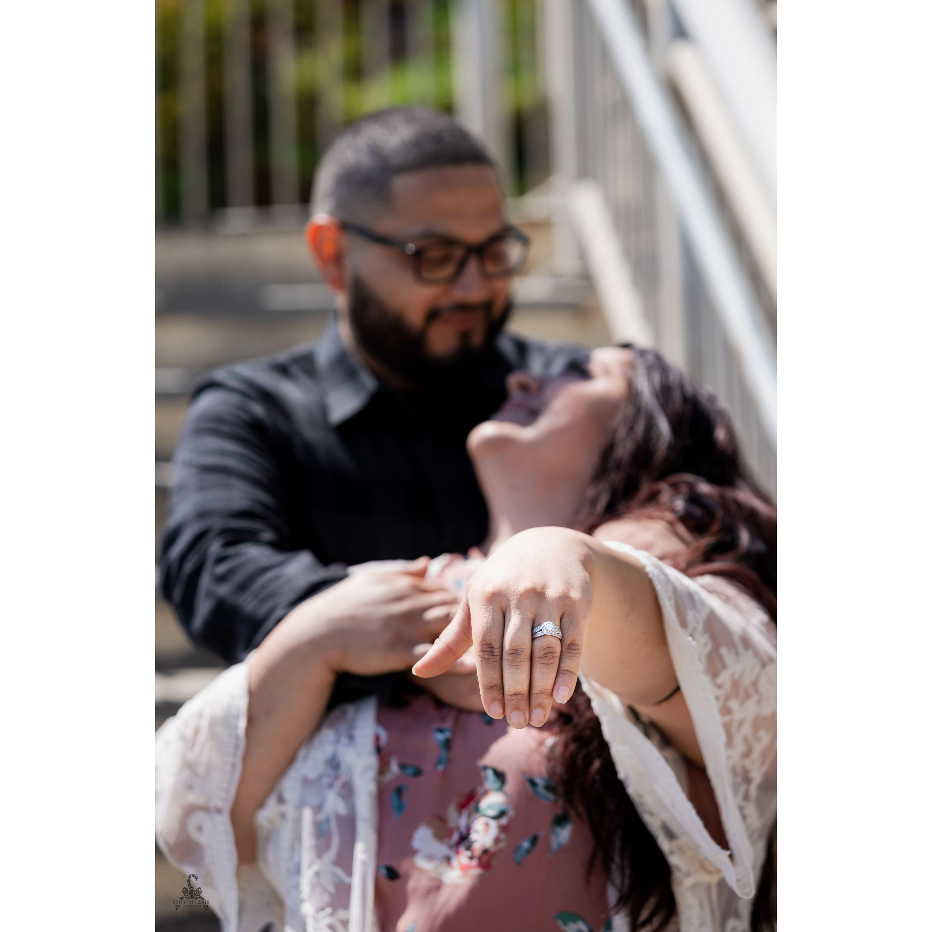 Jose bought the ring 6 months before he proposed!