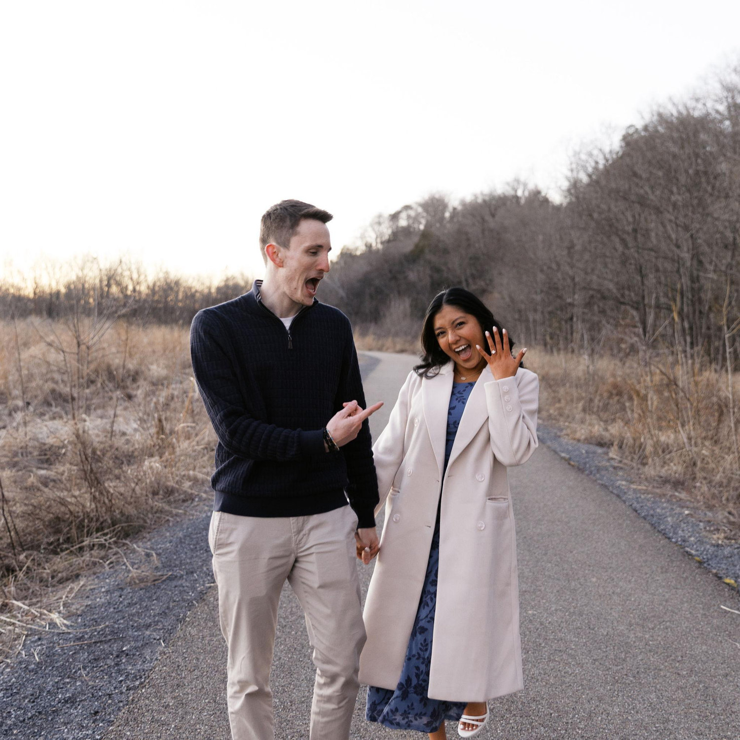 No more asking him when he's proposing and so excited to be his wife!