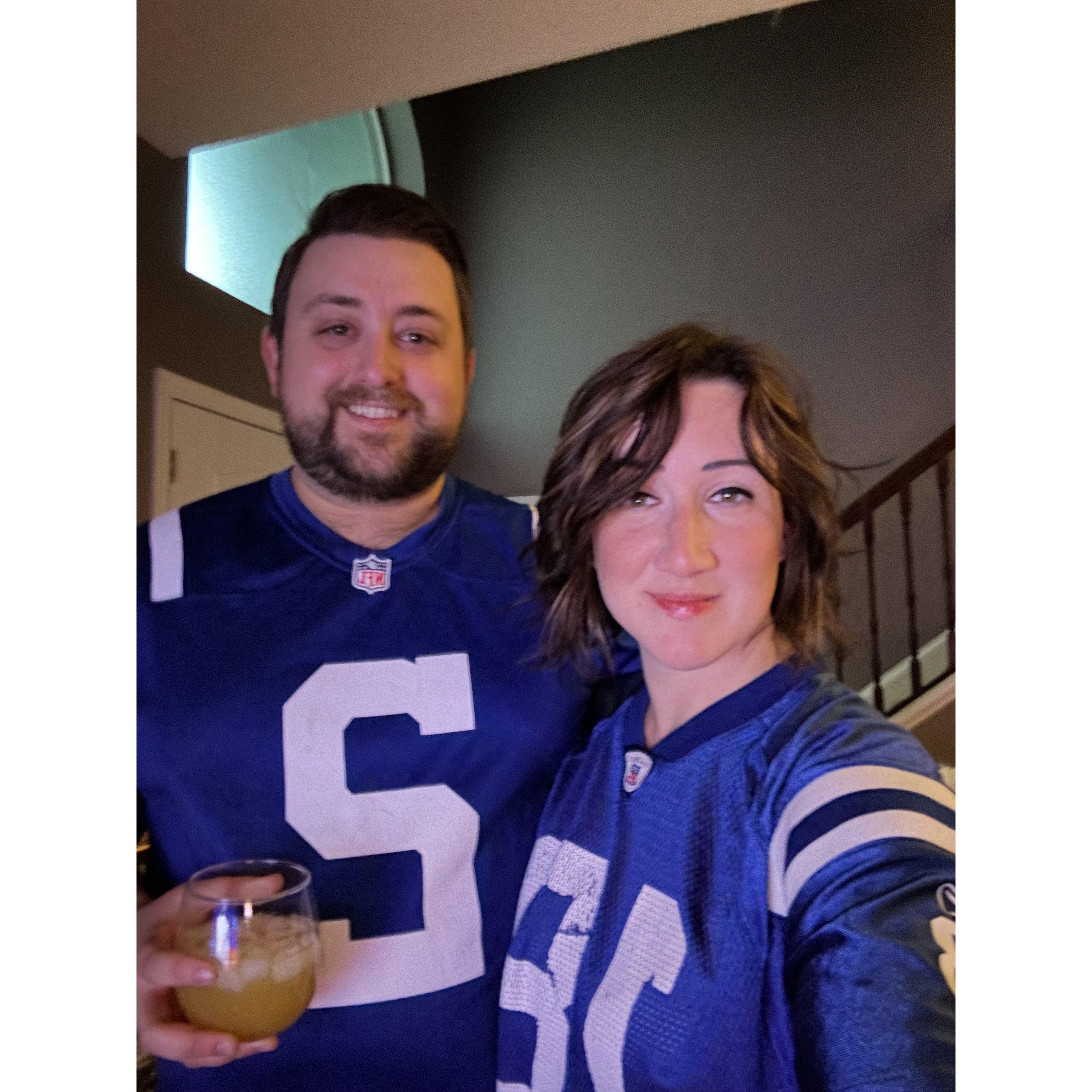 The only time you'll see me in a football jersey