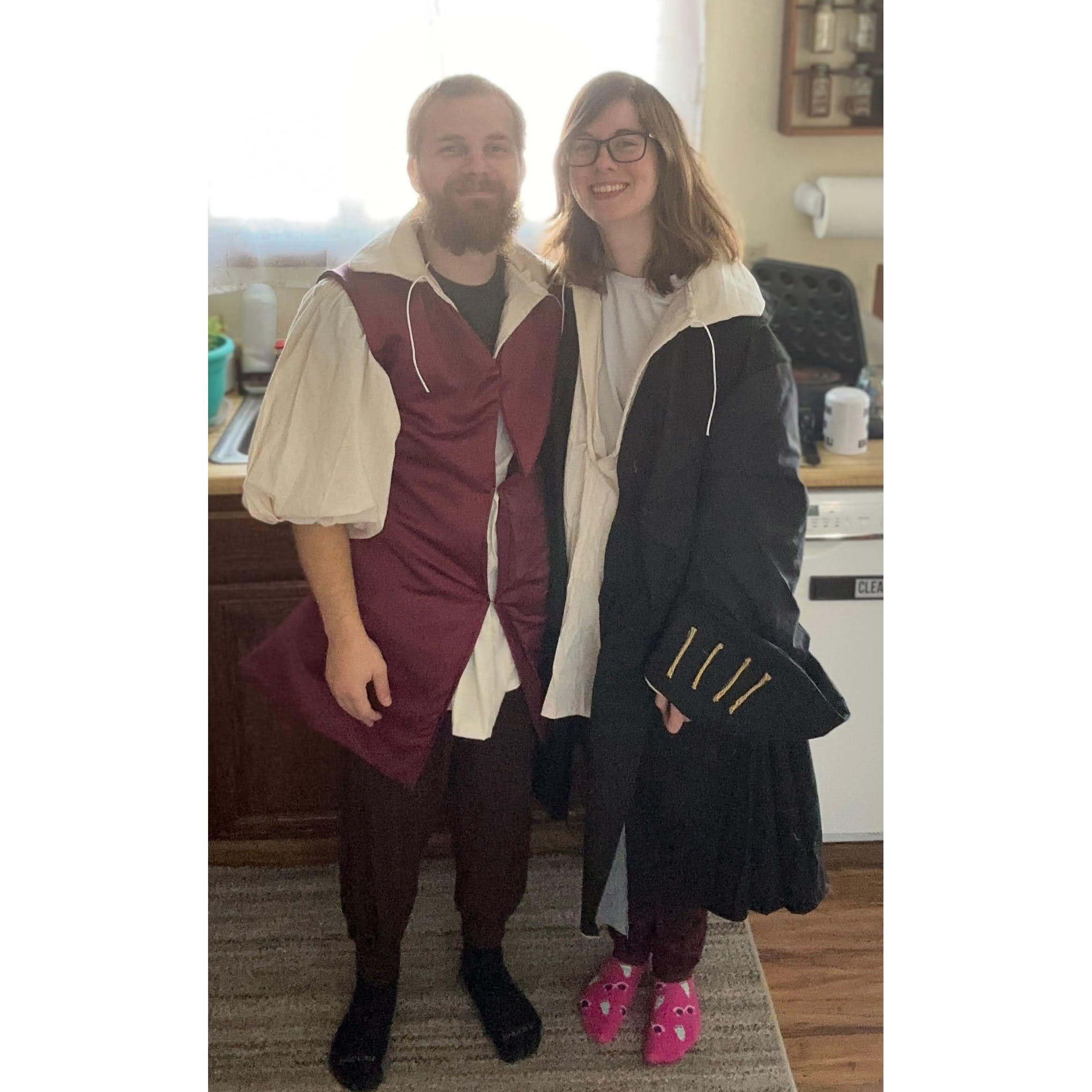 The first Halloween Megan convinced Tre to actually dress up (besides a lame football jersey)