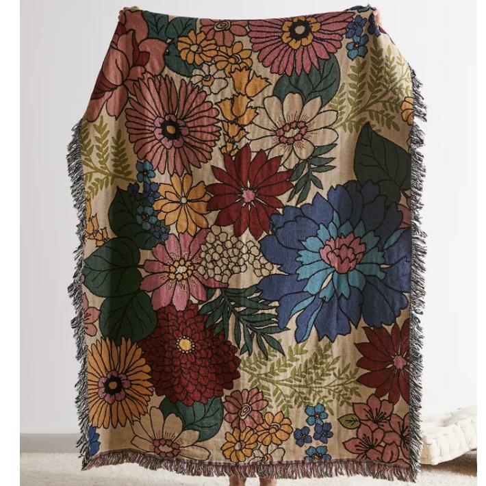 Valley Cruise Press Bloom Woven Throw Blanket