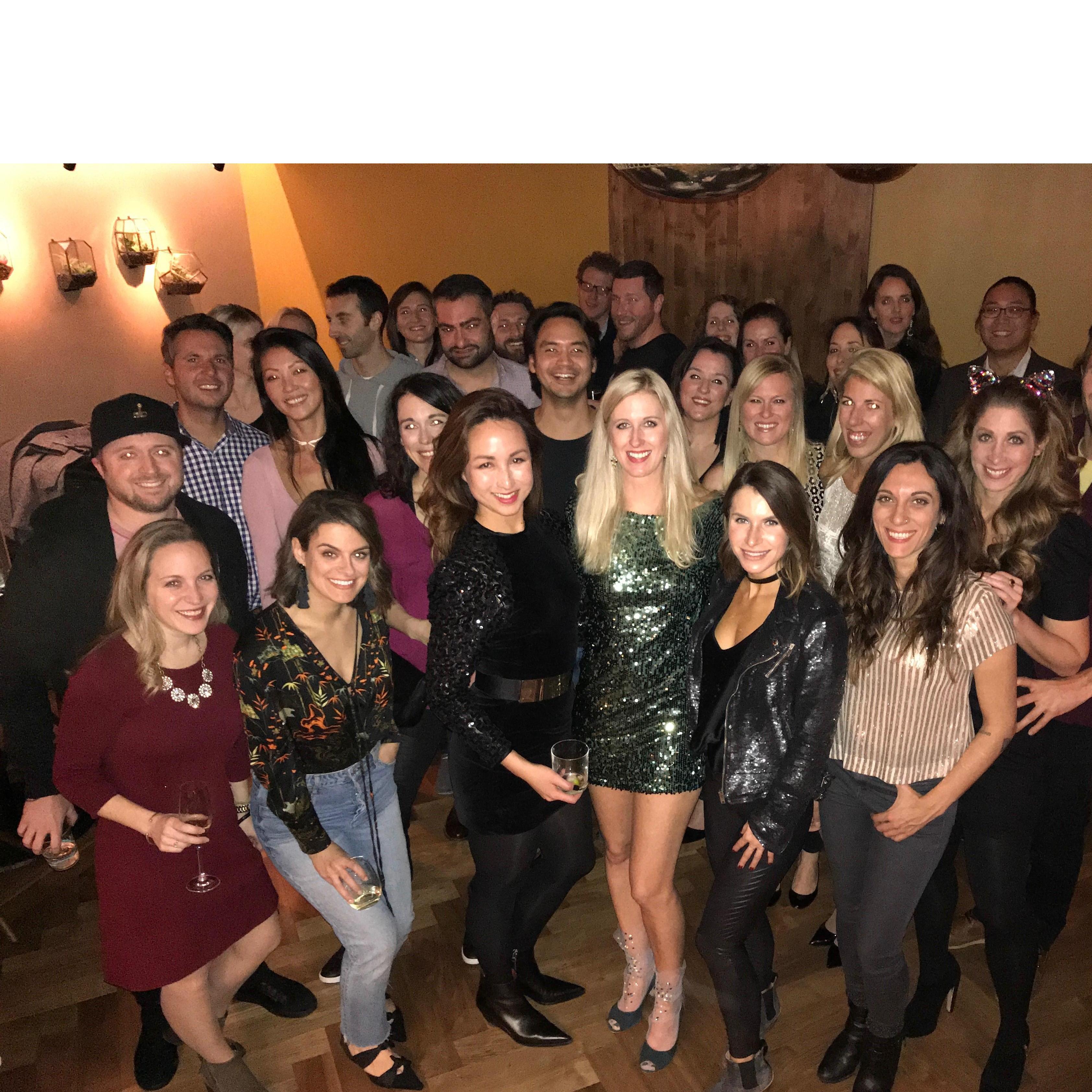 Remember when Sunny had a goodbye party and moved away from DC in December 2017? Just kidding! See Chetin just behind Sunny, plotting to steal her back.