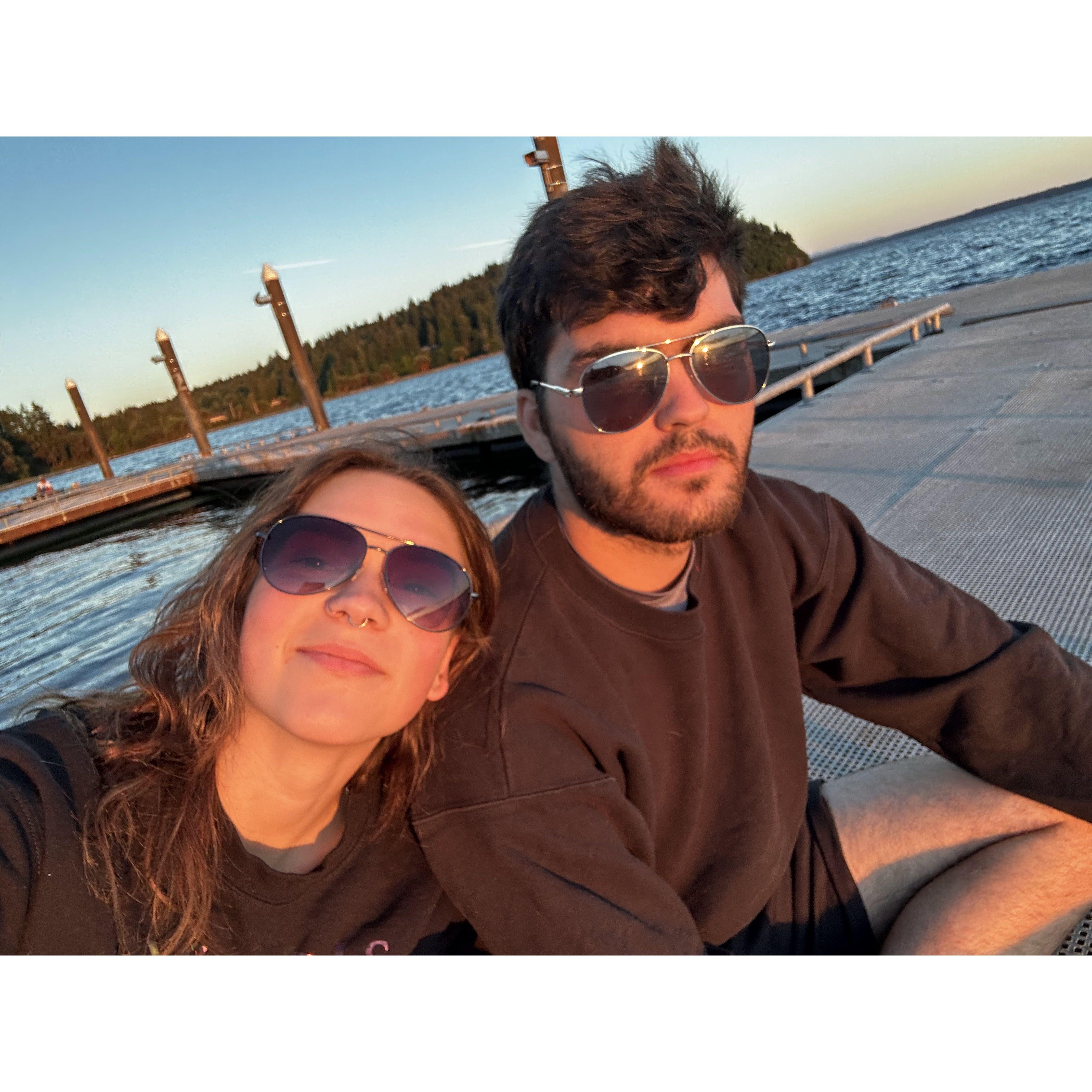 Sunsets in the summer