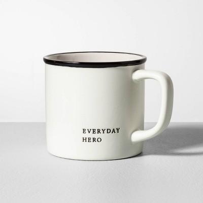 16oz Stoneware Mug Everyday Hero Cream - Hearth & Hand&#153; with Magnolia