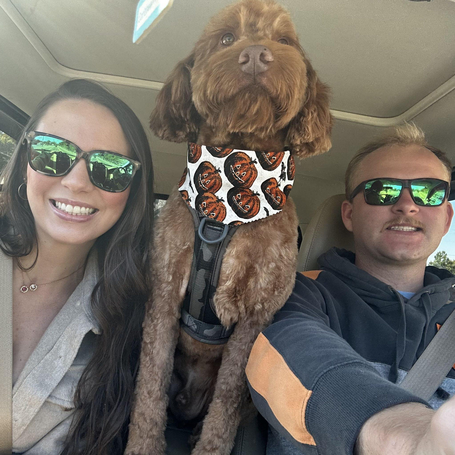 Us and our sweet fur baby!