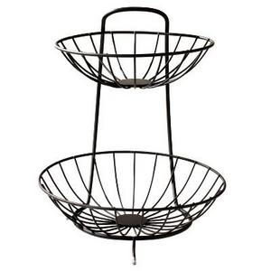 Spectrum Diversified - Spectrum Yumi 2-Tier Steel Fruit Sever - Black
