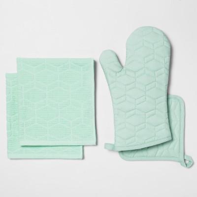 Kitchen Textile Set Aqua - Room Essentials™