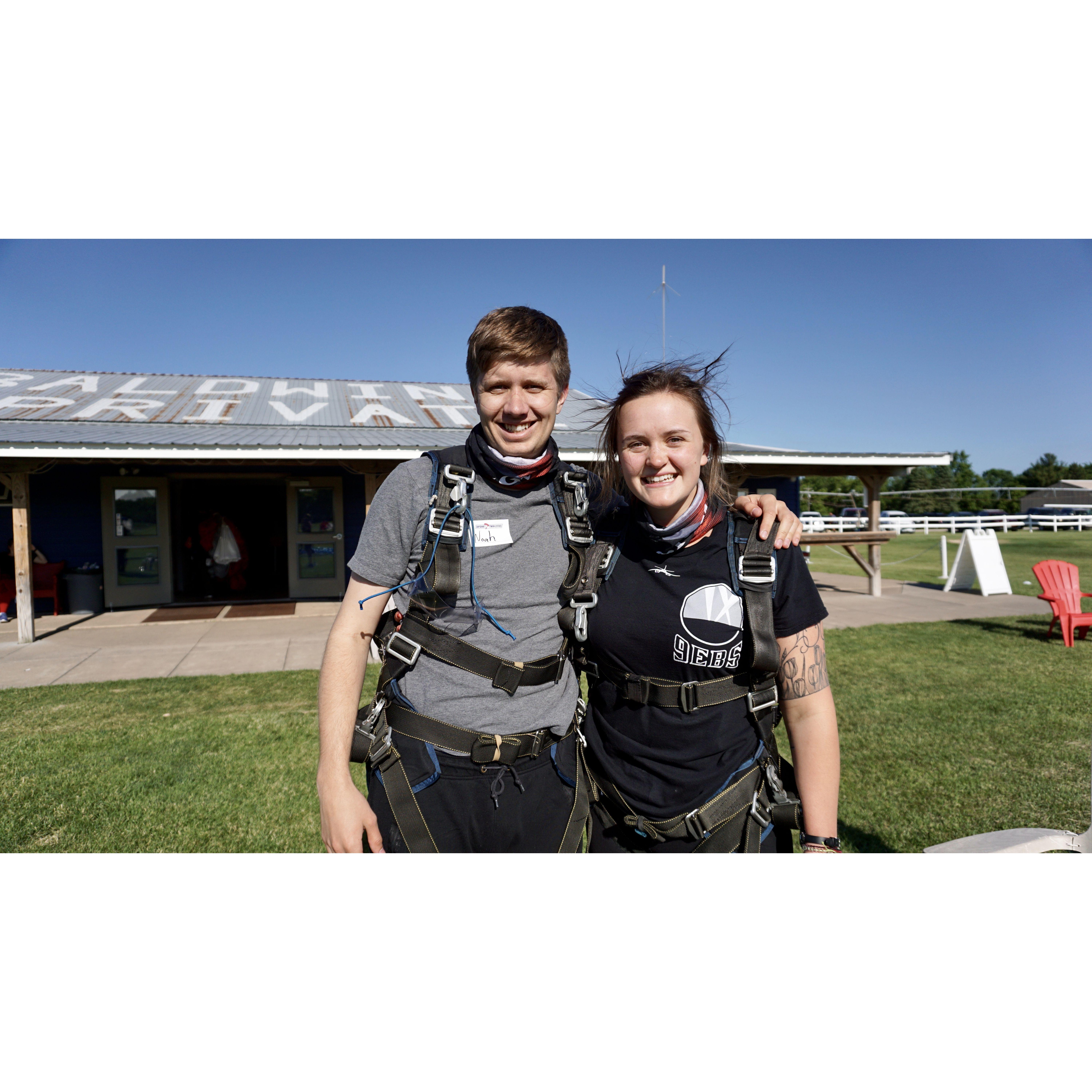 June 2020 - Surprised Noah with skydiving for his birthday