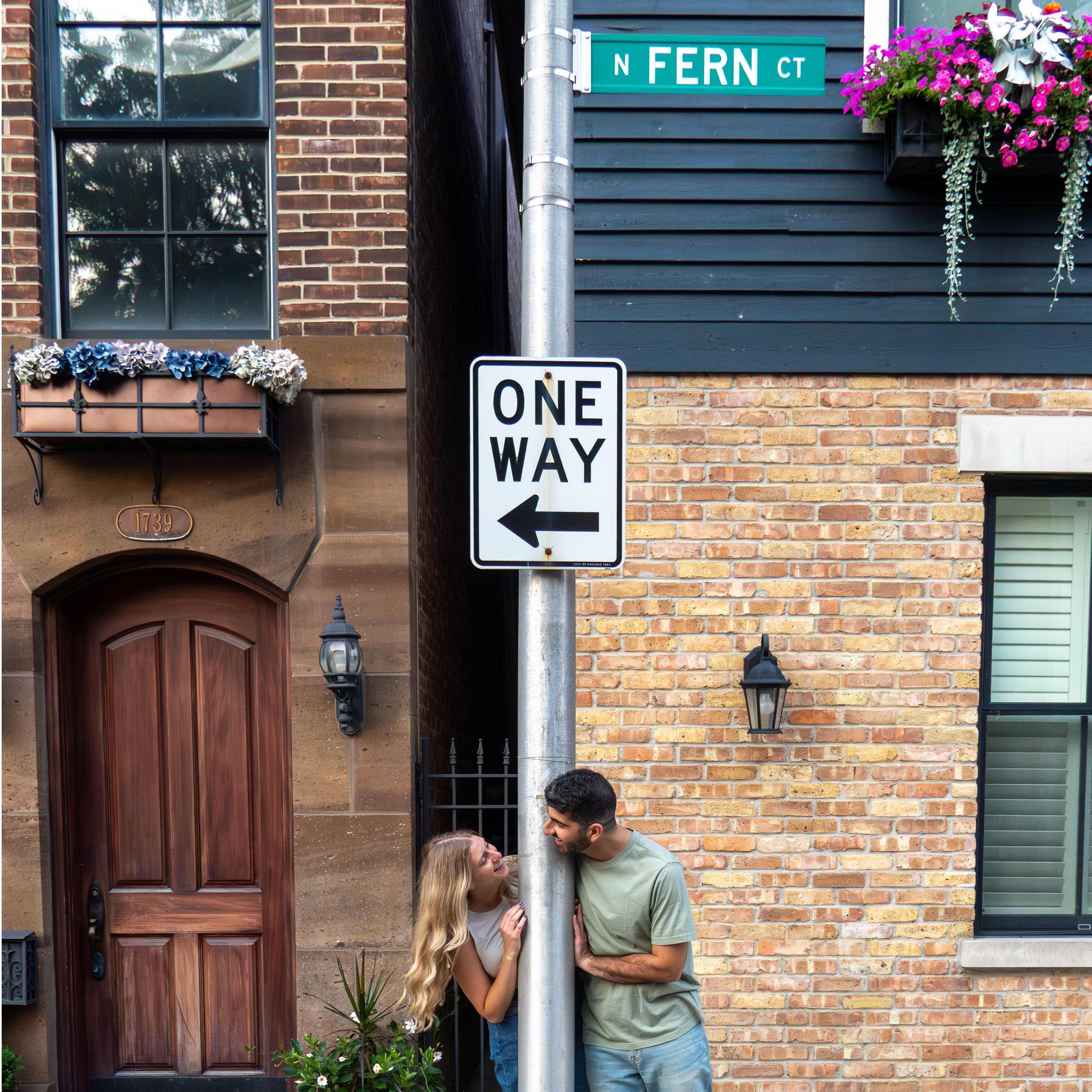 The street Sarah lived on when they started dating