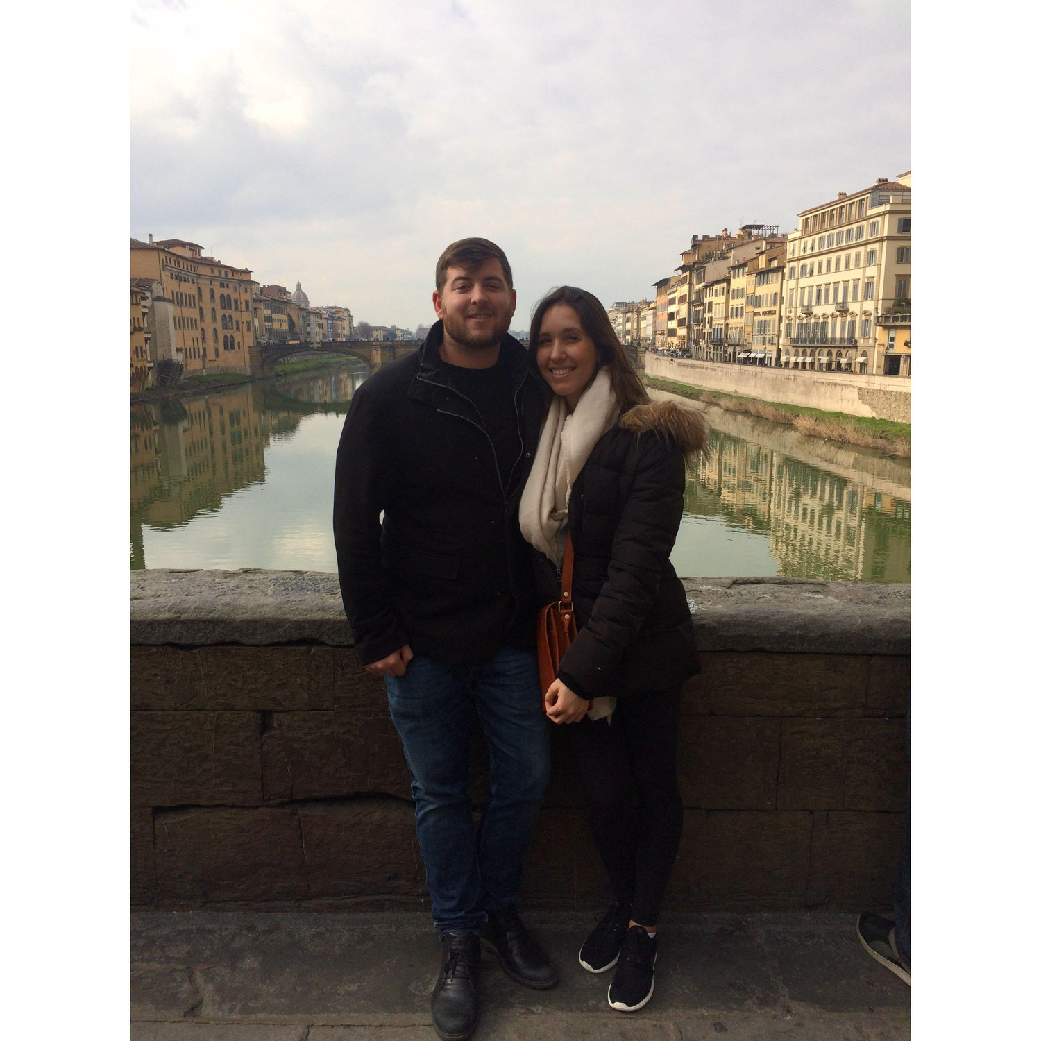 Here is a photo from Florence, Italy when Misha went to visit Jamie while he studied abroad in 2017.