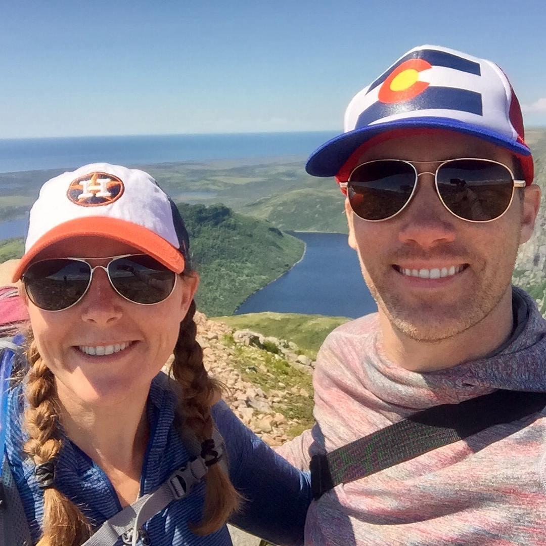 We also share a love of travel and the outdoors. This is the top of Gros Morne Peak in Gros Morne, NL, Canada summer 2017