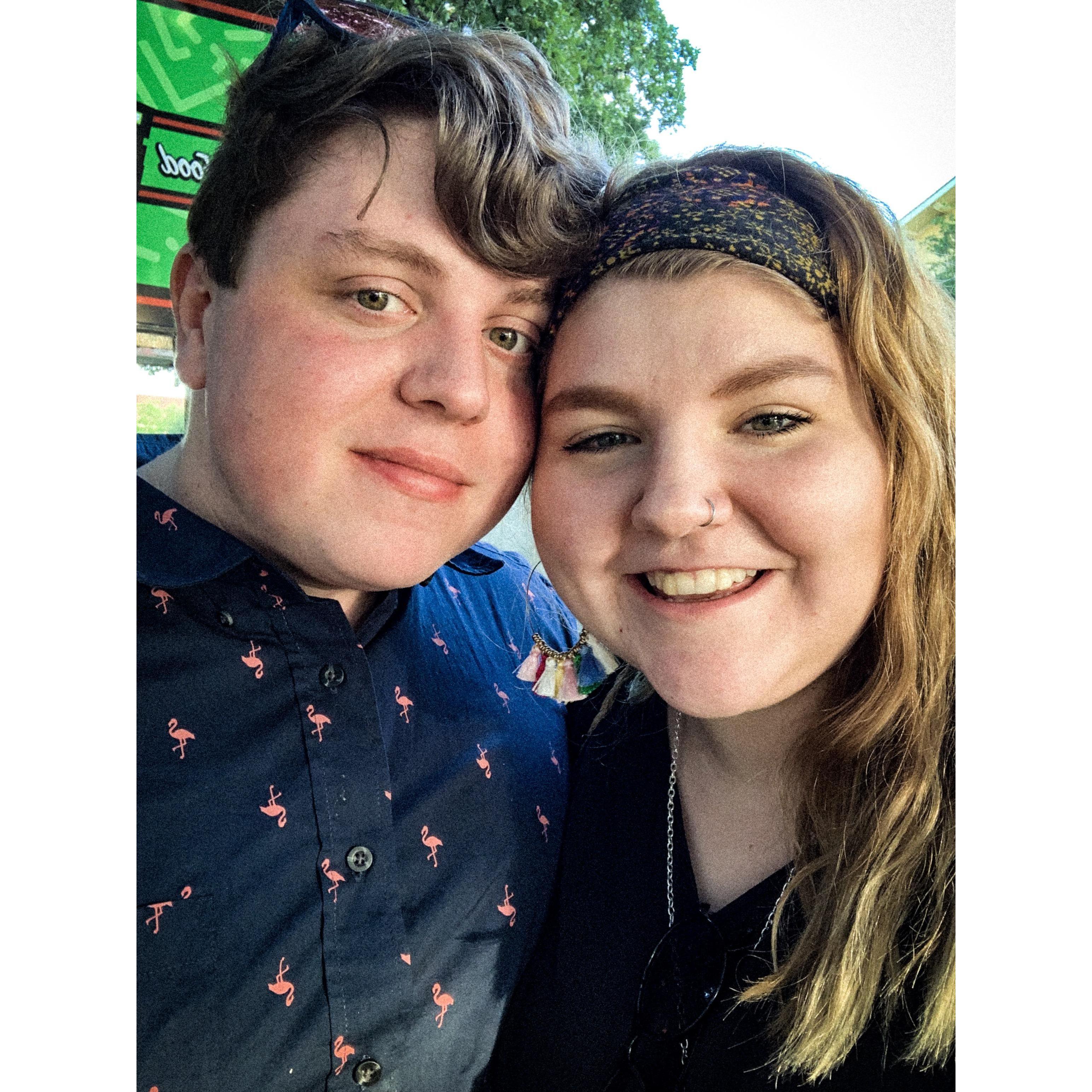 at killer"s tacos before the sundressed concert