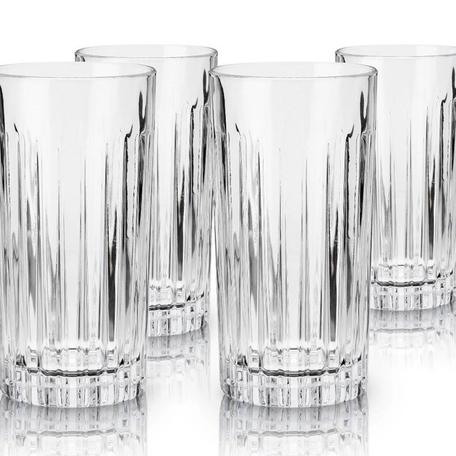 Reserve Milo Crystal Highball Glasses Set of 4