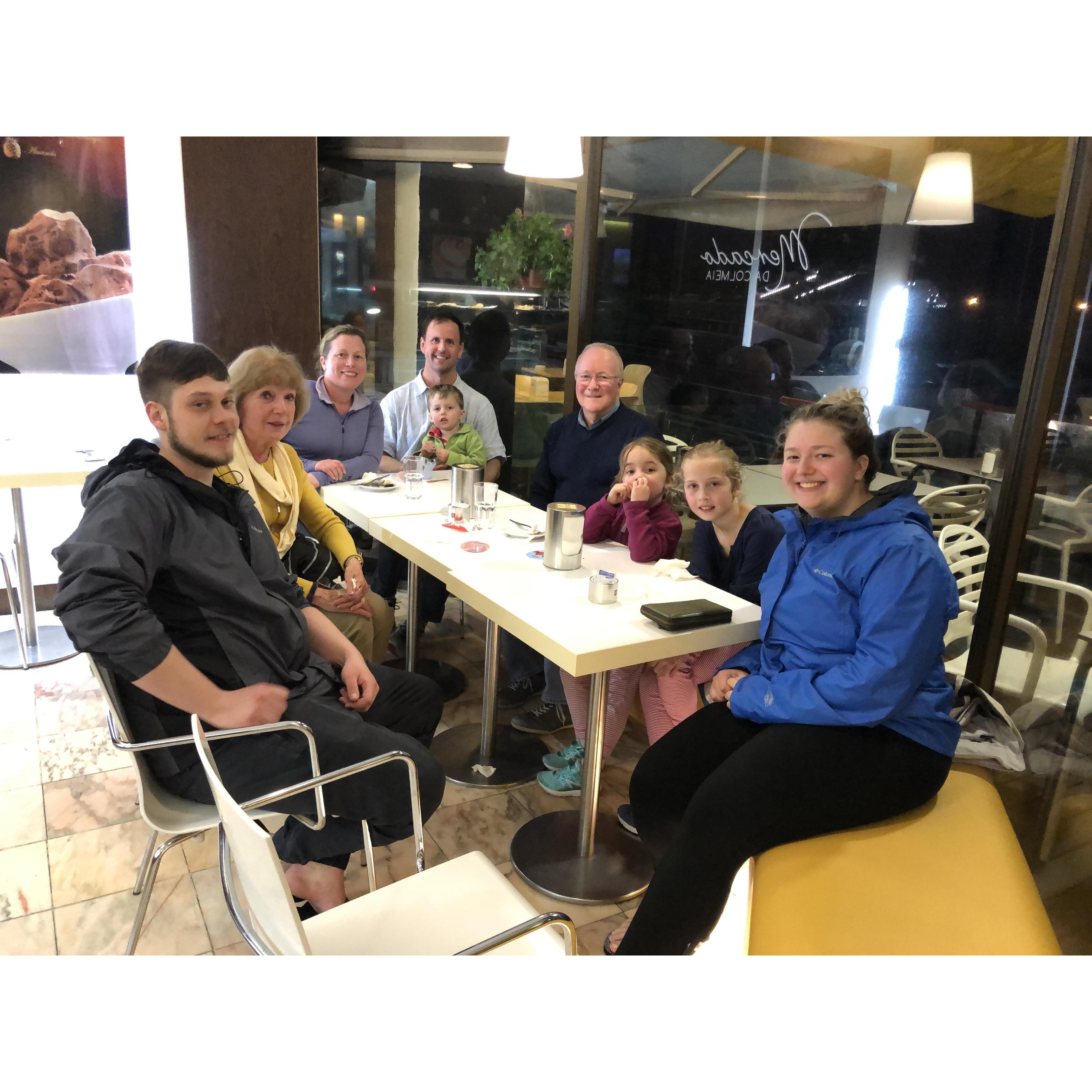 When we just happened to realize we were in the Azores with some of my family. It really is a small world.
