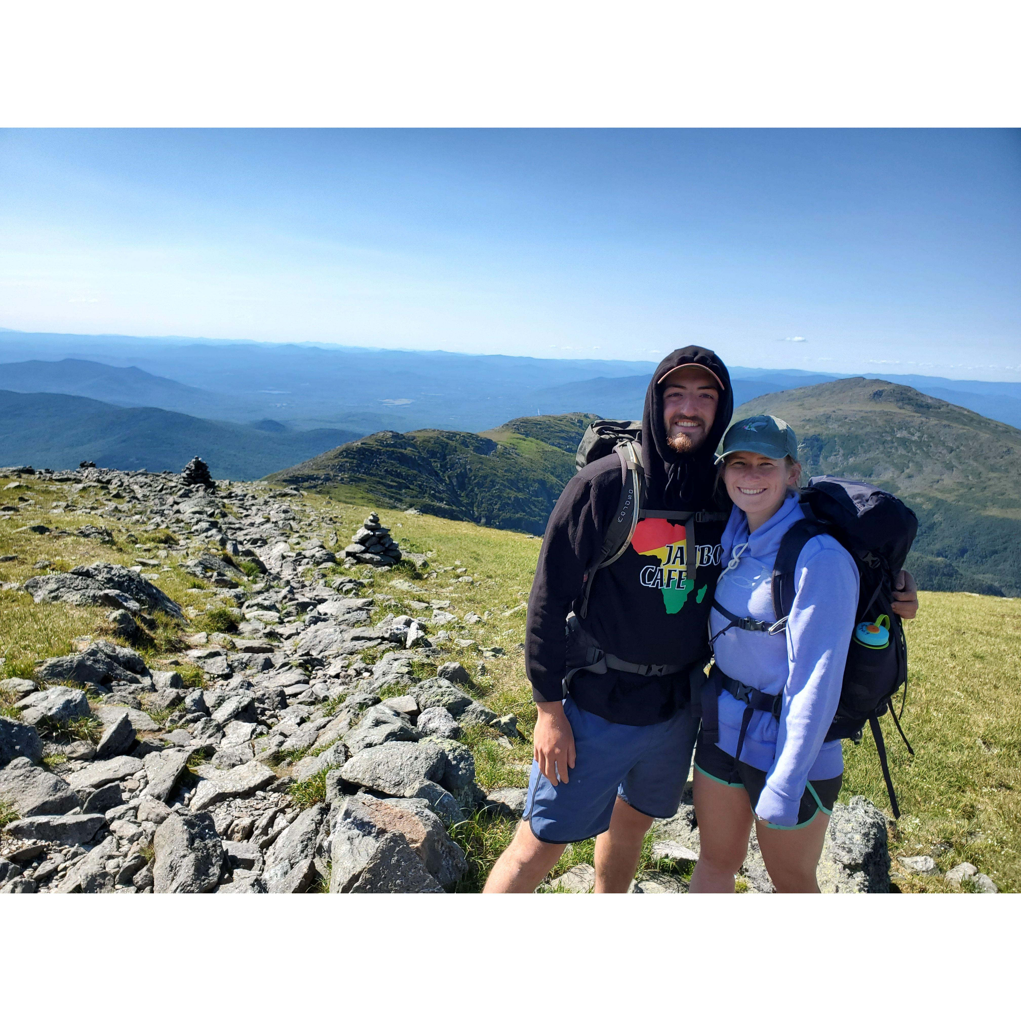 Mt. Washington hike with my parents (Brooks')! This was on our way down.
