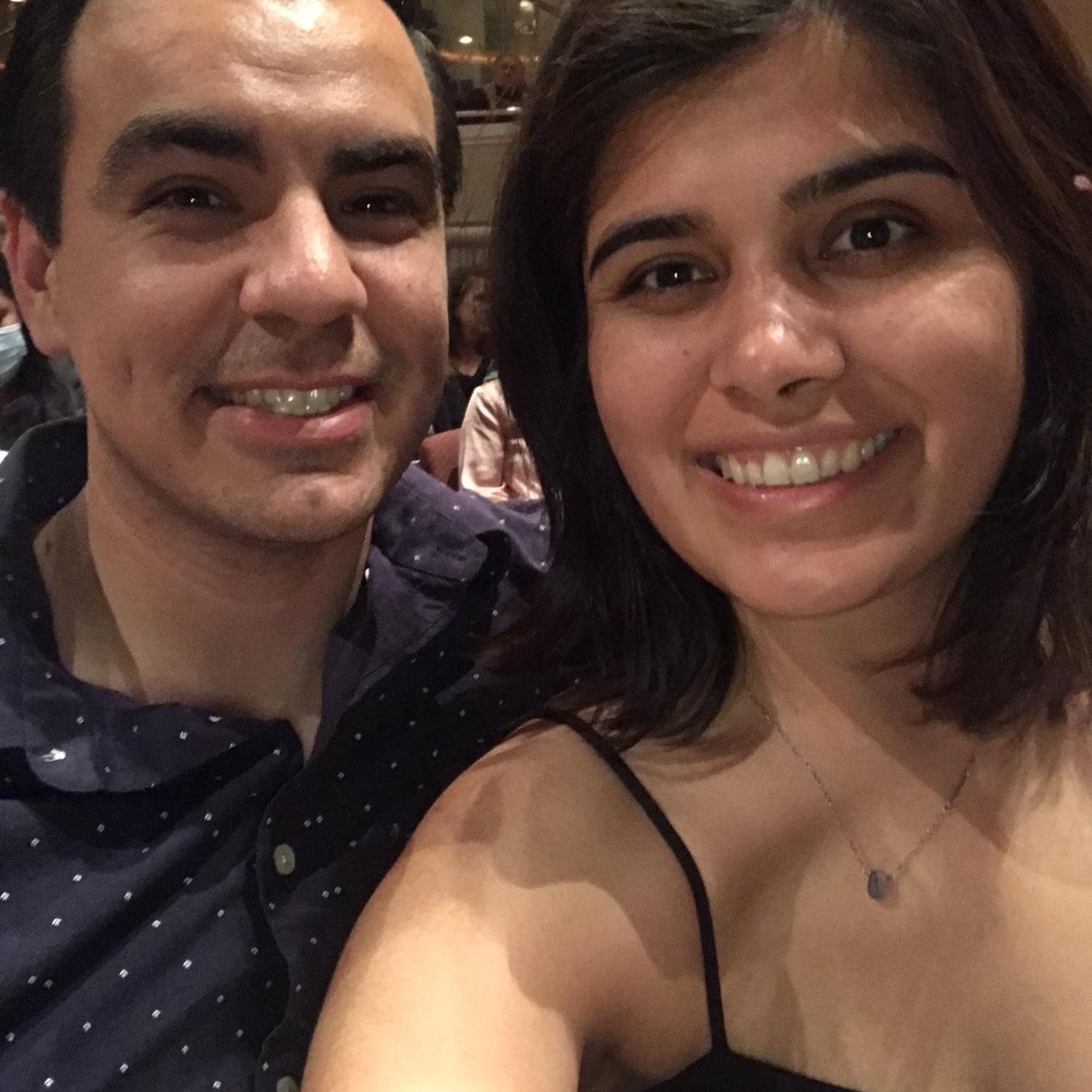Rob and Madeline in San Luis Obispo seeing Rent!