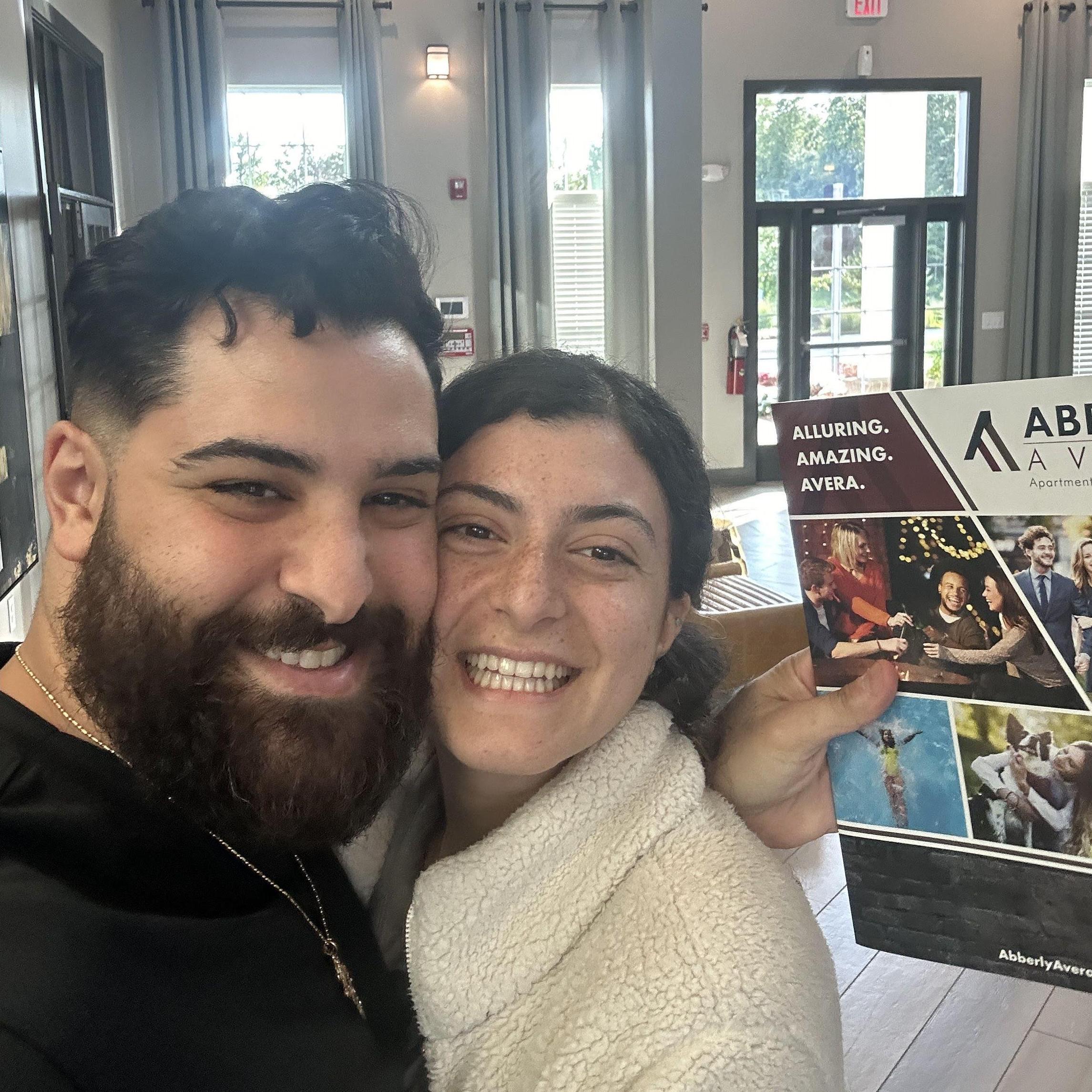 Shopping for a place to live! This was the first place we went to