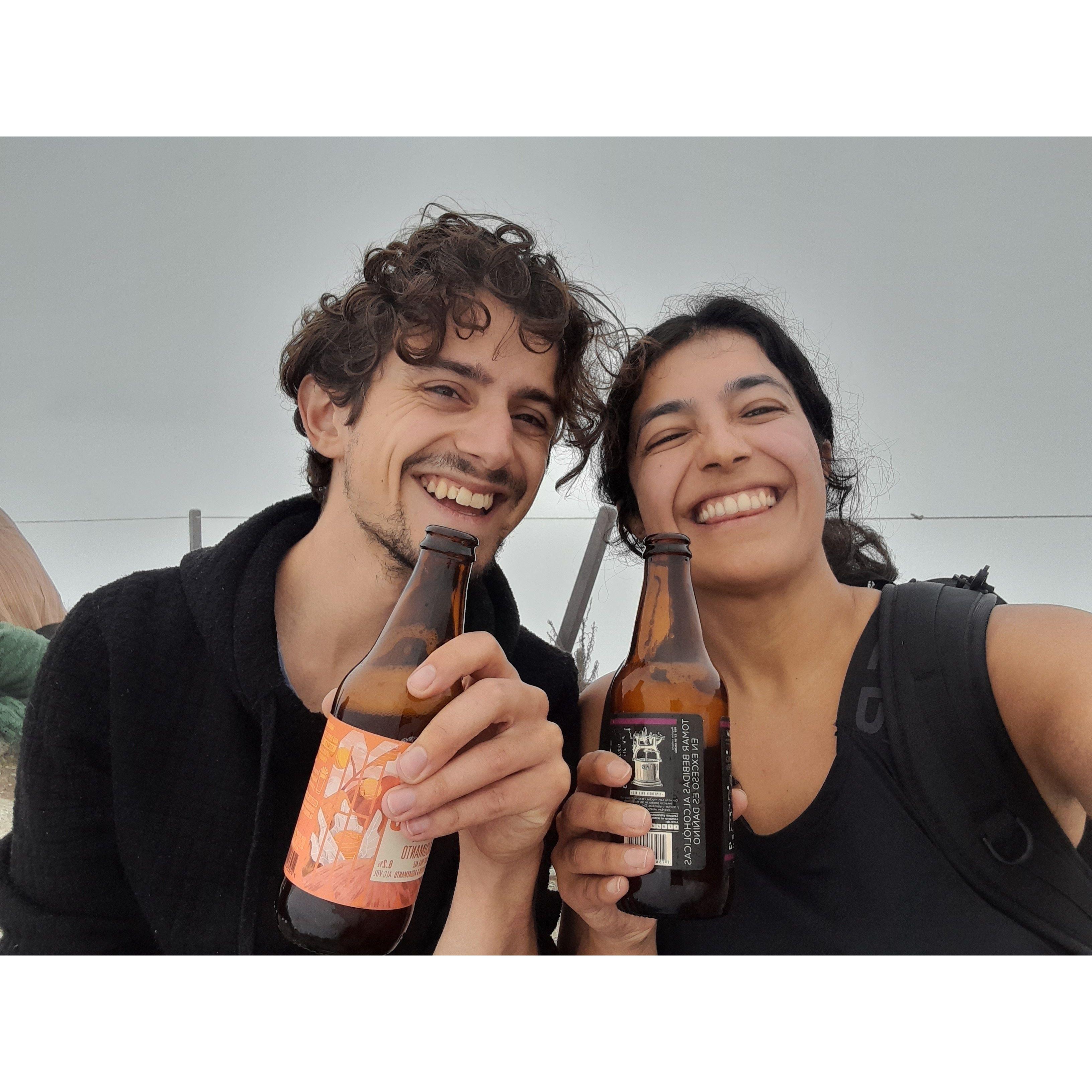 We had reached the top of Macchu Picchu mountain (9am in Peru), and cracked open some craft beer. We justified it because it was 1am in Melbourne ;)