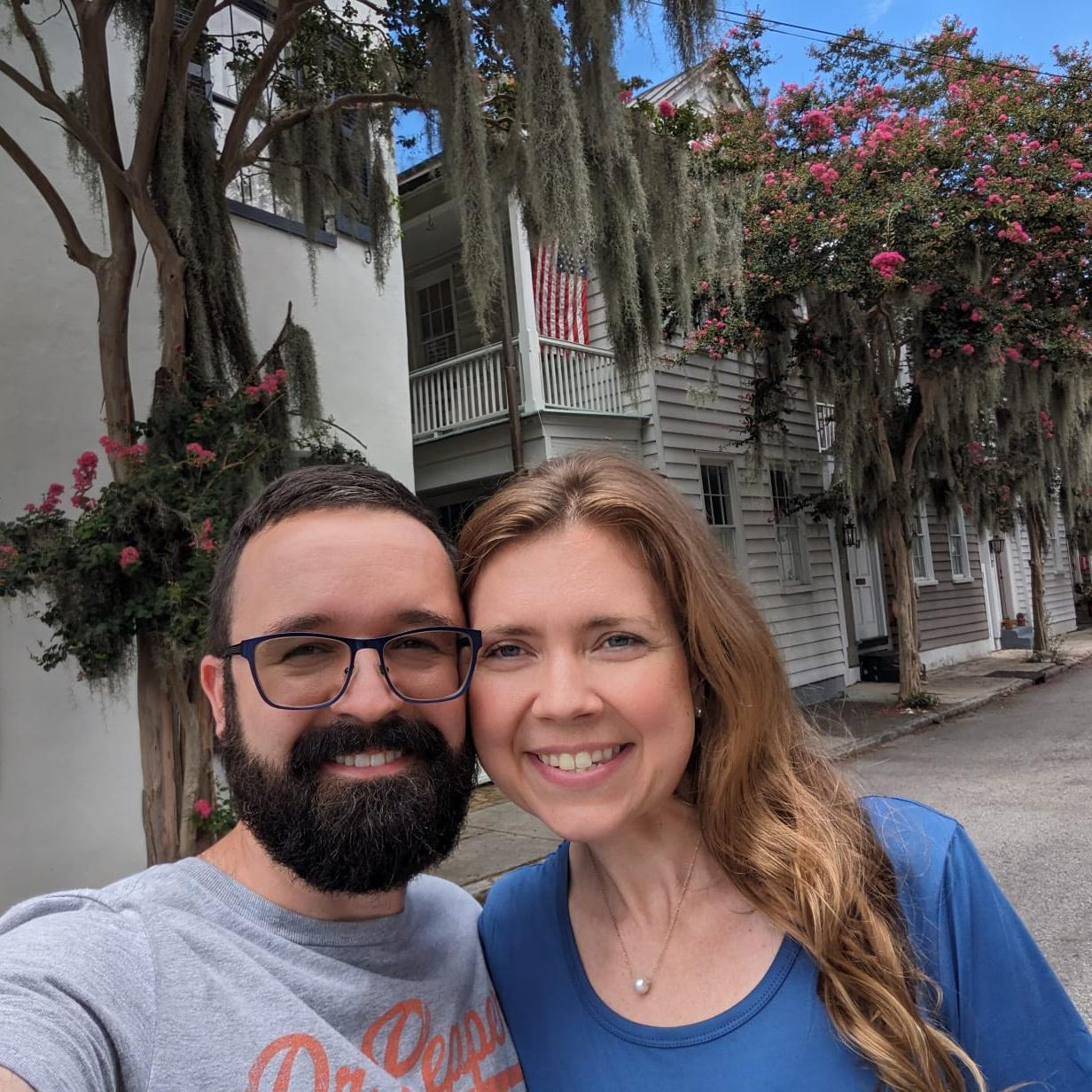 Dave and his family took Allison to visit Charleston, South Carolina in July; they took a horse-drawn carriage tour of downtown.