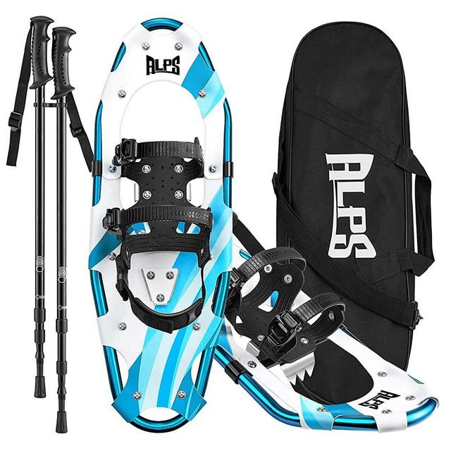 ALPS 14/17/22/25/27/30 Inches Light Weight Snow Shoes for Men, Women, Youth with Trekking Poles,Carrying Tote Bag