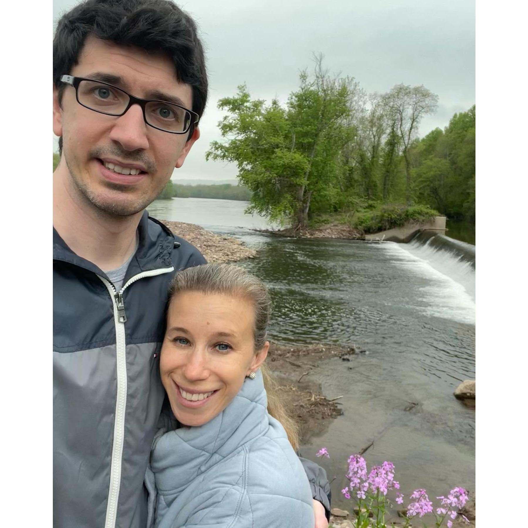 Visit to a Waterfall- Trip to New Hope and Lafayette, May 2022