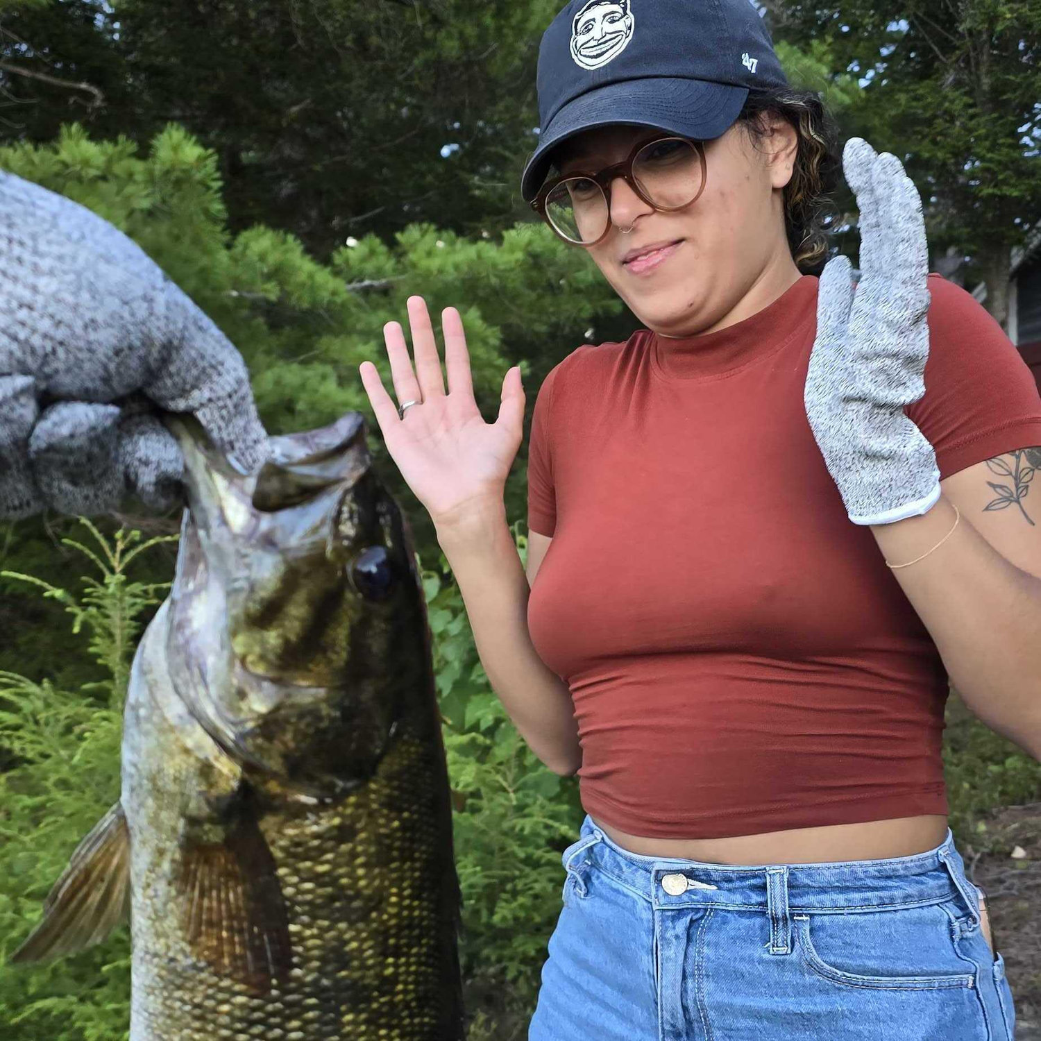 She loves fishing