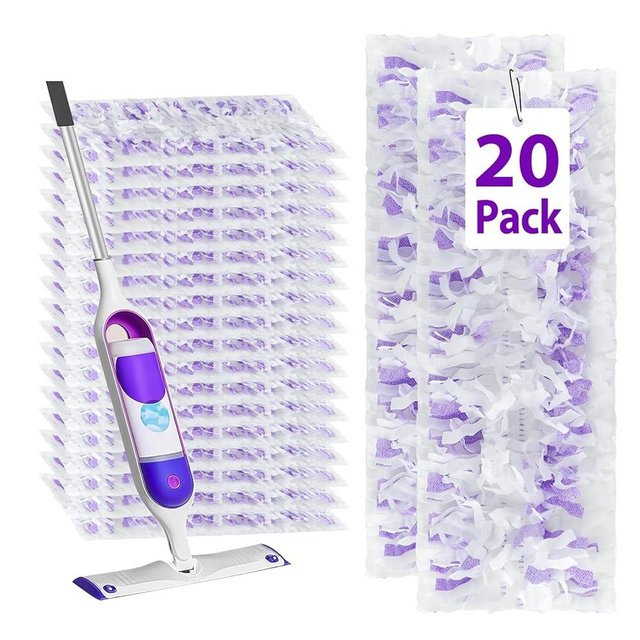20 Count Disposable Power Mop Refills for Swiffer Power Mop Multi-Surface Floor Mop and Swiffer Power Mop Wood Mop，Compatible with Swiffer Power Mop Refills，Replacement Pads for Floor Cleaning
