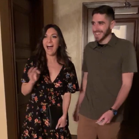 March 2020 - Sal surprises Sam for her 25th!