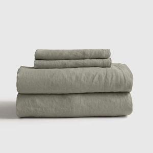 European Linen Sheet Set - Queen Willowleaf
