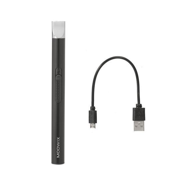 EcoLighter Rechargeable Flameless Candle Lighter Slim Black - Modwix
