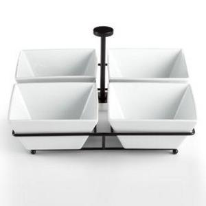The Cellar - Whiteware Serveware 4 Section Condiment Dish, Created for Macy's