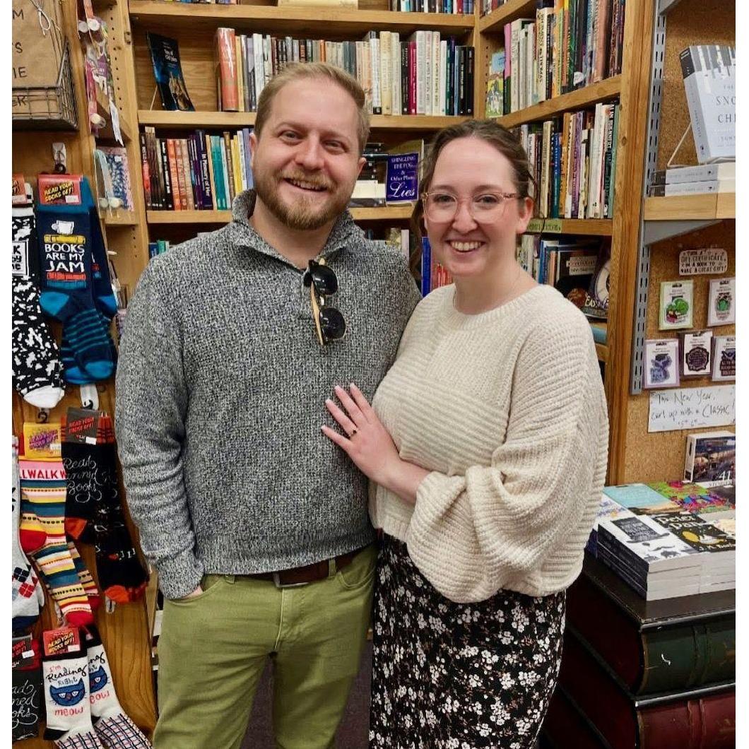 Zack proposed in one of our favorite local bookstores!