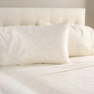 Northern Nights Egyptian Cotton Sheet Set - Queen, Grey Peonies