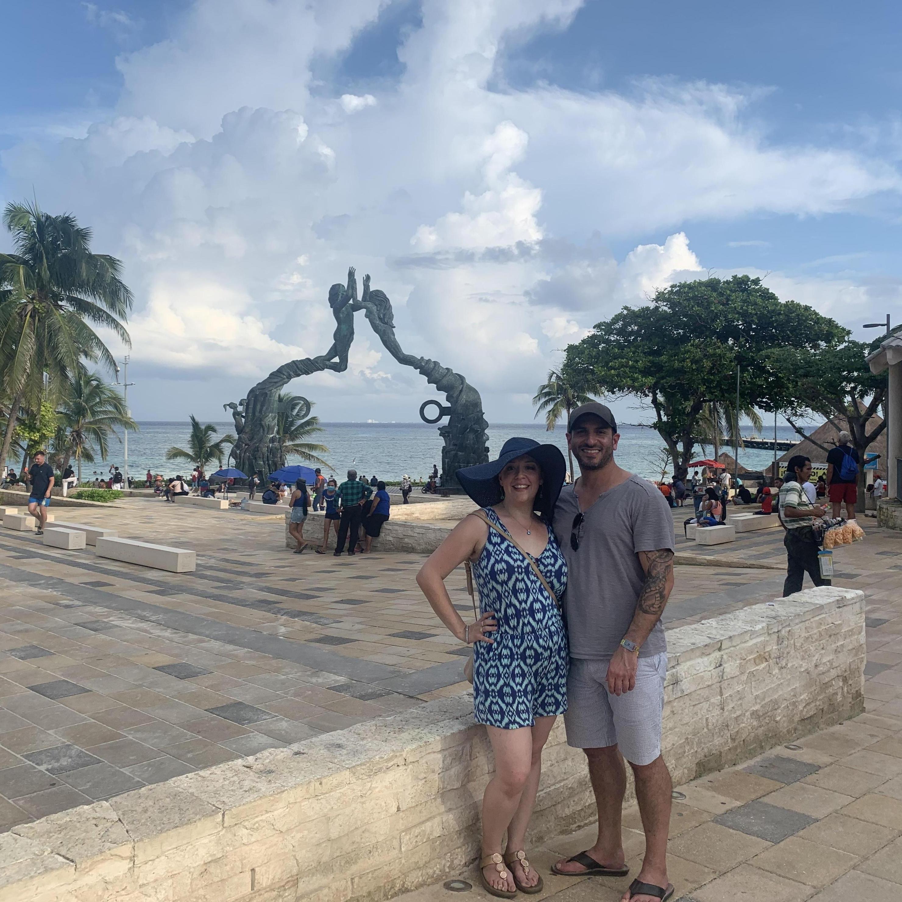 On their most recent adventure, Heather and Danny spent a week in Mexico enjoying the warm ocean waters in Playa Del Carmen.