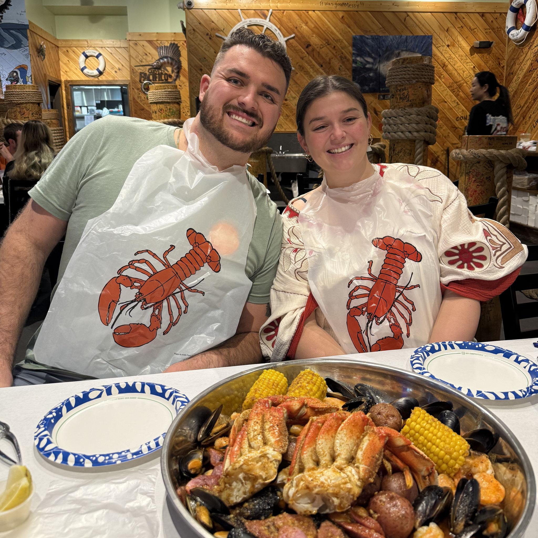 Unfortunately crab legs for everyone did not make the budget cut for the wedding. We hope you can forgive us.