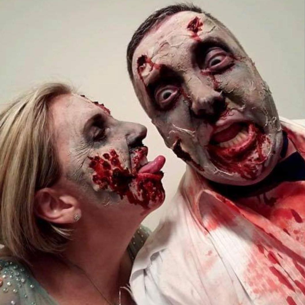 Till Death Do Us Part is for AMATEURS.  Getting our zombie boogie on at the Dancesport Ballroom Halloween Dance with Bonnie and Tim.